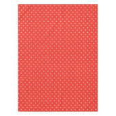 Seamless red background polka dot pattern tischdecke (Vorderseite)