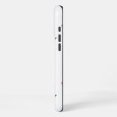 Seamless Red Floral Ditsy Pattern Transparent  iPhone Hülle (Linke Seite)