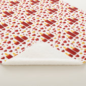 "Seamless Red & Gold Candlelight Hearts Pattern –  Sherpadecke (3/4)