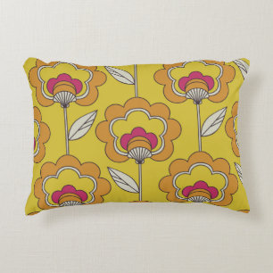 seamless retro floral pattern dekokissen