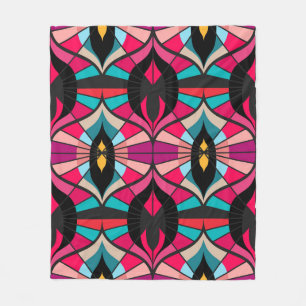 Seamless retro pattern in the style of the sixties fleecedecke