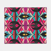 Seamless retro pattern in the style of the sixties fleecedecke (Vorderseite (Horizontal))