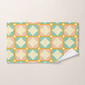 Seamless retro pattern with rounded squares badhandtuch set (Handtuch)