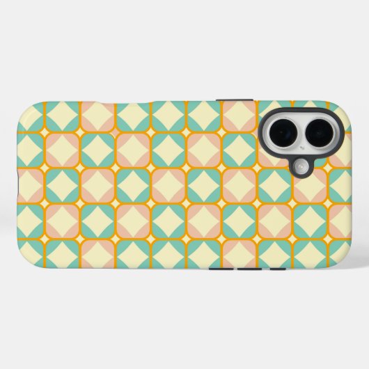 Seamless retro pattern with rounded squares Case-Mate iPhone hülle (Rückseite (Horizontal))