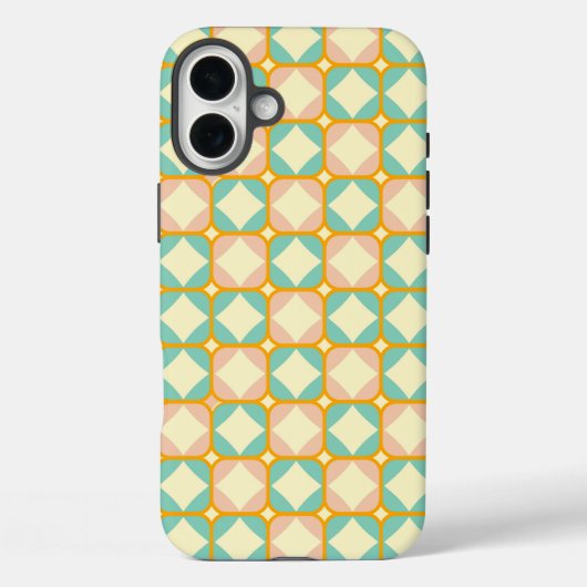 Seamless retro pattern with rounded squares Case-Mate iPhone hülle (Rückseite)