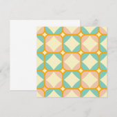 Seamless retro pattern with rounded squares dankeskarte (Vorne/Hinten)