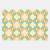Seamless retro pattern with rounded squares geschenkpapier set (Vorderseite 3)