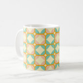 Seamless retro pattern with rounded squares kaffeetasse (Vorderseite Links)
