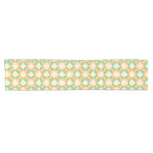 Seamless retro pattern with rounded squares kurzer tischläufer (Horizontal)