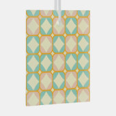 Seamless retro pattern with rounded squares ornament aus glas (Vorderseite Rechts)