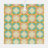 Seamless retro pattern with rounded squares ornament aus glas (Rückseite)