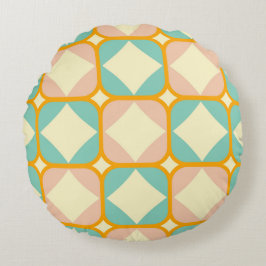 Seamless retro pattern with rounded squares rundes kissen