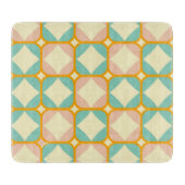 Seamless retro pattern with rounded squares schneidebrett (Vorderseite)