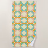 Seamless retro pattern with rounded squares strandtuch (Vorderseite)