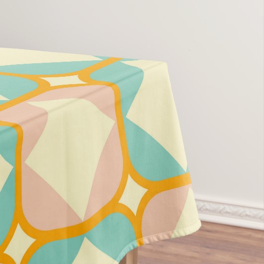 Seamless retro pattern with rounded squares tischdecke (Beispiel)