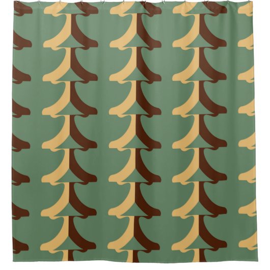 Seamless retro pattern with vertical elements. abs duschvorhang (Vorderseite)