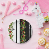 Seamless rowanberry berry flowers floral butterfly pappteller (Party)