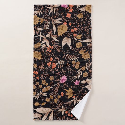 Seamless schönes Paisley-Blumenmuster Badehandtuch (Badehandtuch)