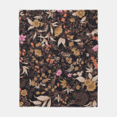 Seamless schönes Paisley-Blumenmuster Fleecedecke (Vorderseite)