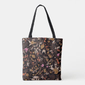 Seamless schönes Paisley-Blumenmuster Tasche (Rückseite)