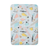 Seamless school geometric memphis shapes pattern s badematte (Vorderseite Vertikal)