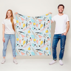 Seamless school geometric memphis shapes pattern s fleecedecke