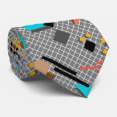 Seamless school geometric memphis shapes pattern s krawatte (Gerollt)
