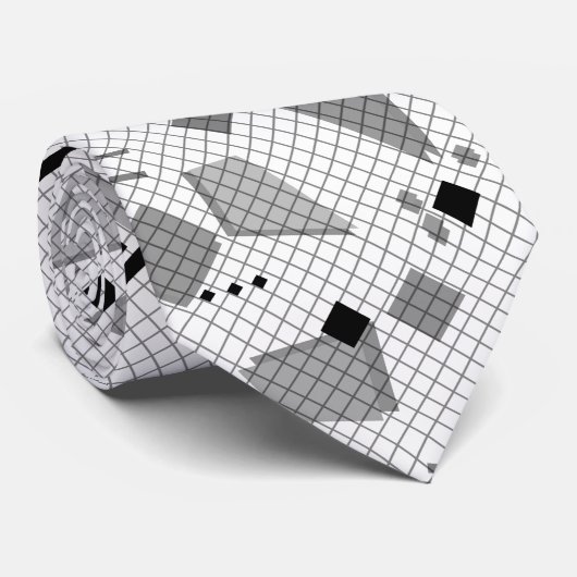 Seamless school geometric memphis shapes pattern s krawatte (Gerollt)