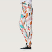 Seamless school geometric memphis shapes pattern s leggings (Links)