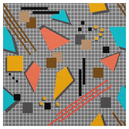 Seamless school geometric memphis shapes pattern s stoff (Muster)
