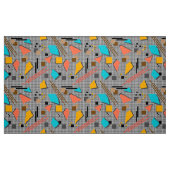 Seamless school geometric memphis shapes pattern s stoff (Fat Quarter (45,7 x 55,9 cm))