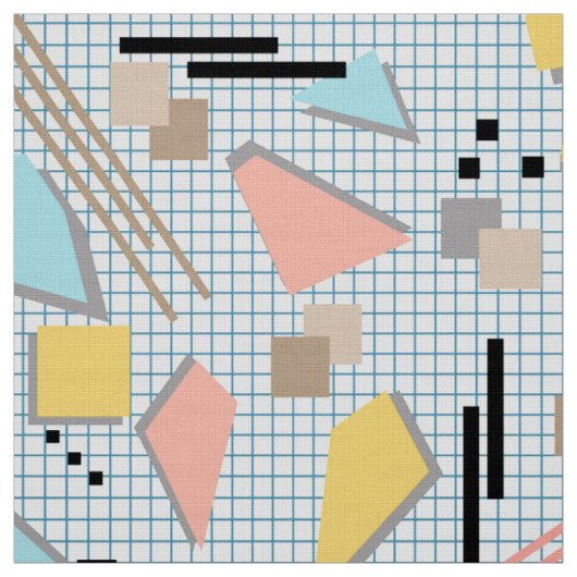 Seamless school geometric memphis shapes pattern s stoff (Muster)