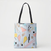 Seamless school geometric memphis shapes pattern s tasche (Vorderseite)
