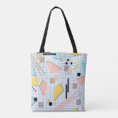 Seamless school geometric memphis shapes pattern s tasche (Rückseite)
