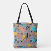 Seamless school geometric memphis shapes pattern s tasche (Rückseite)