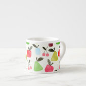 Seamless scratched cartoon frucht apples pears espressotasse (Vorderseite Rechts)