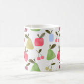 Seamless scratched cartoon frucht apples pears kaffeetasse (Mittel)