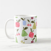 Seamless scratched cartoon frucht apples pears kaffeetasse (Links)
