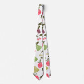 Seamless scratched cartoon frucht apples pears krawatte (Vorderseite)