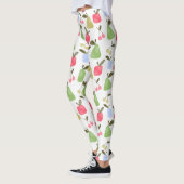 Seamless scratched cartoon frucht apples pears leggings (Links)