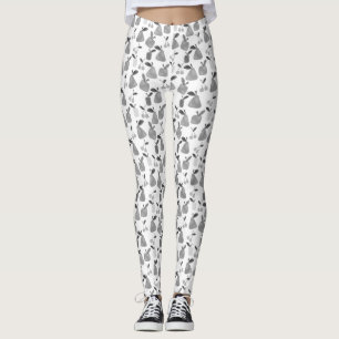 Seamless scratched cartoon frucht apples pears leggings