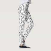 Seamless scratched cartoon frucht apples pears leggings (Rechts)
