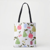 Seamless scratched cartoon frucht apples pears tasche (Vorderseite)