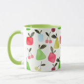 Seamless scratched cartoon frucht apples pears tasse (Links)