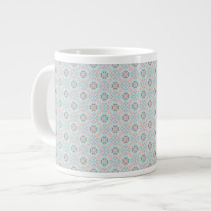 Seamless Sea Themed Patches Jumbo-Tasse