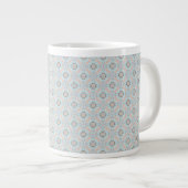 Seamless Sea Themed Patches Jumbo-Tasse (Vorderseite Rechts)