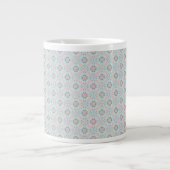 Seamless Sea Themed Patches Jumbo-Tasse (Vorderseite)
