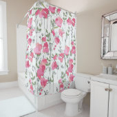 Seamless season pattern with sweet pea. Endless te Duschvorhang (Beispiel)