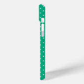 Seamless solid teal polka dot pattern Case-Mate iPhone hülle (Rückseite / Links)