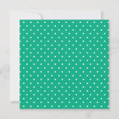 Seamless solid teal polka dot pattern dankeskarte (Vorderseite)
